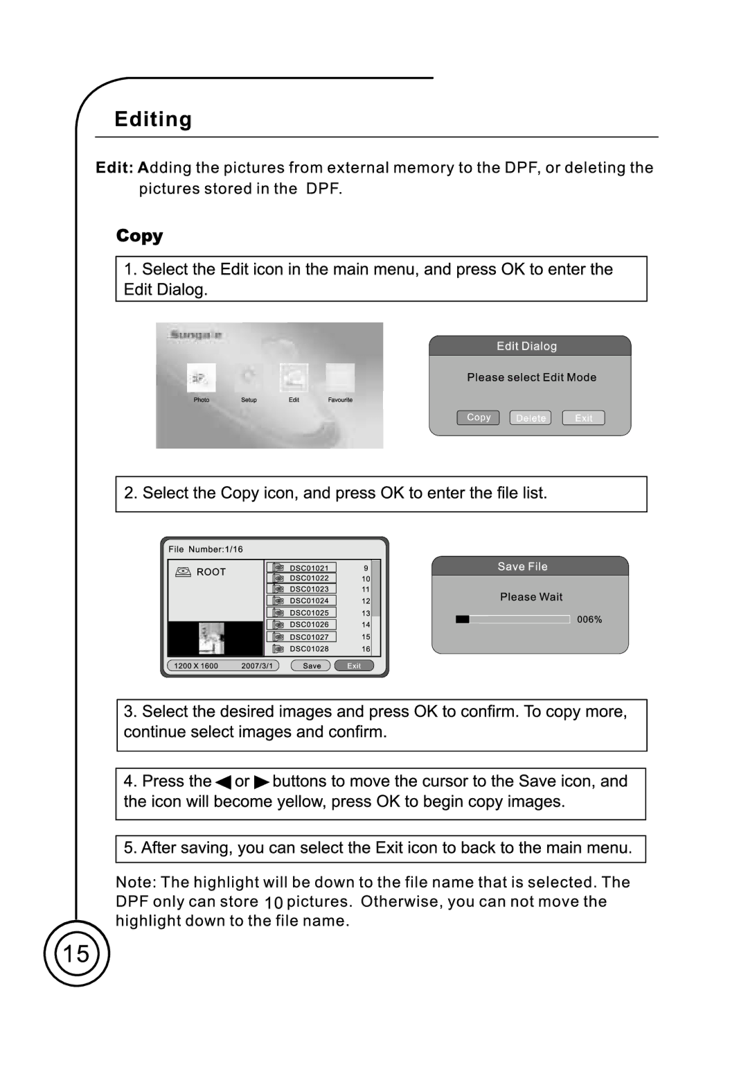 Sungale PF701 manual 