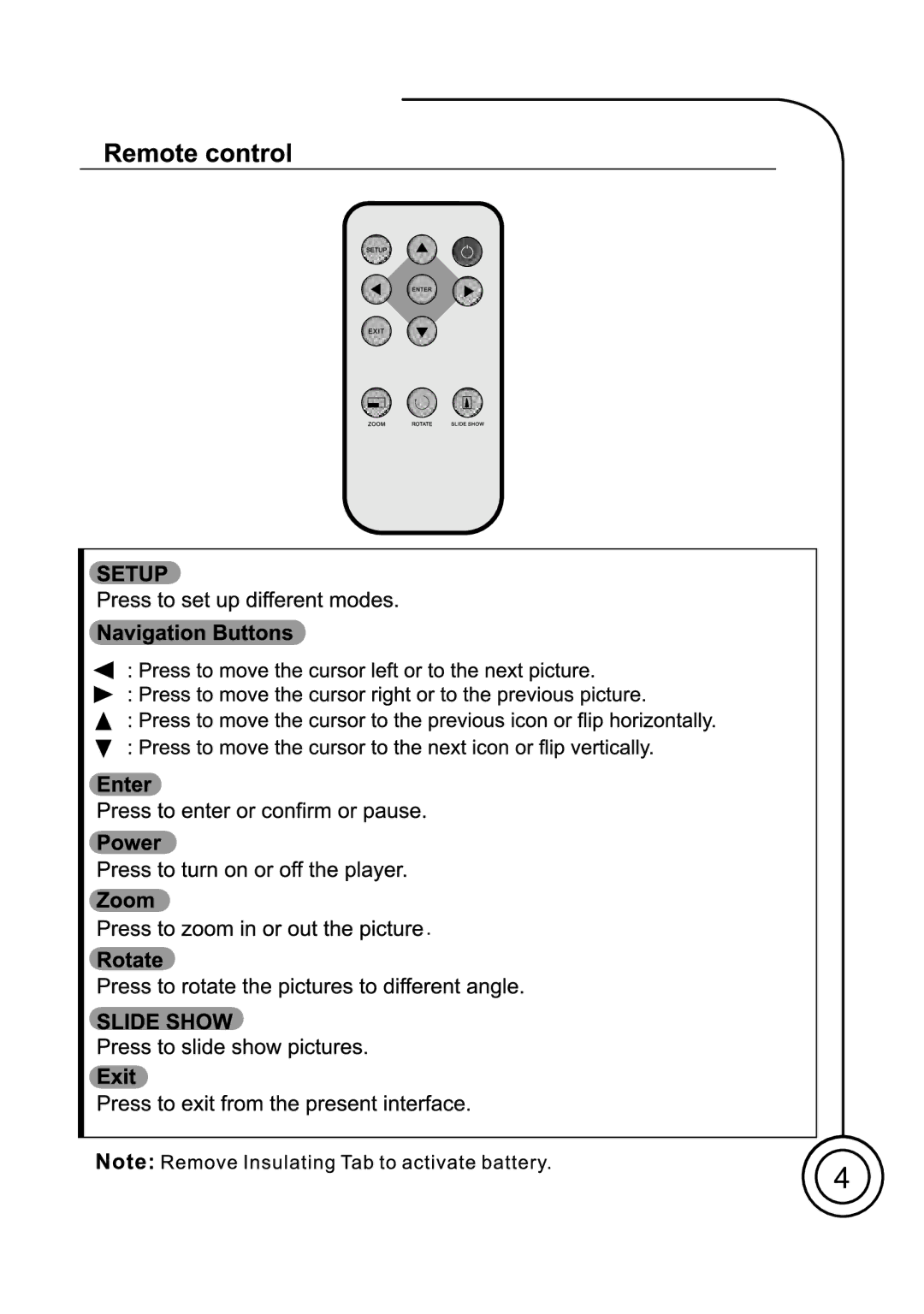 Sungale PF701 manual 