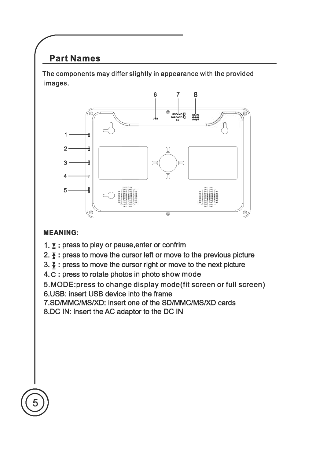 Sungale PF703 manual 