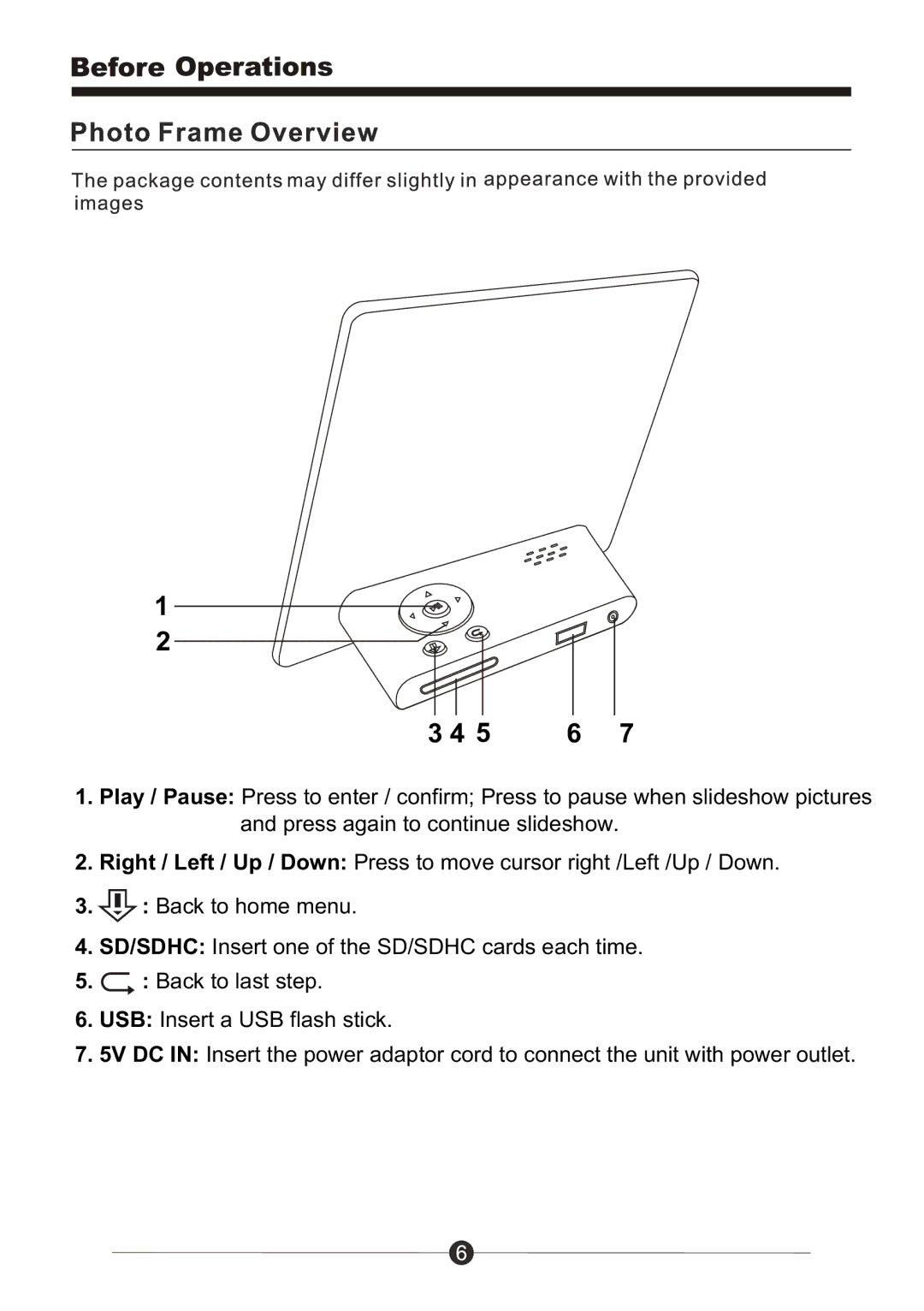 Sungale PF709 manual 