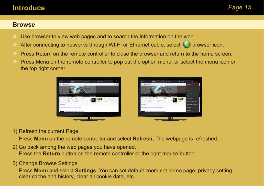 Sungale STB370 manual Browse 