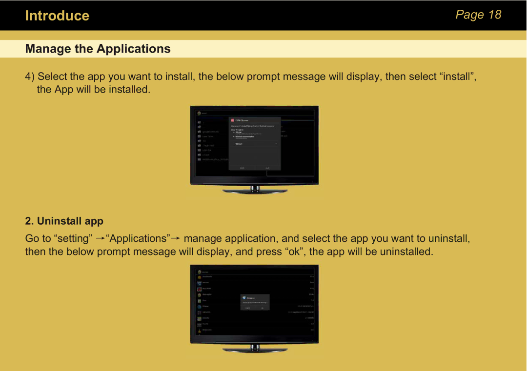 Sungale STB370 manual Uninstall app 