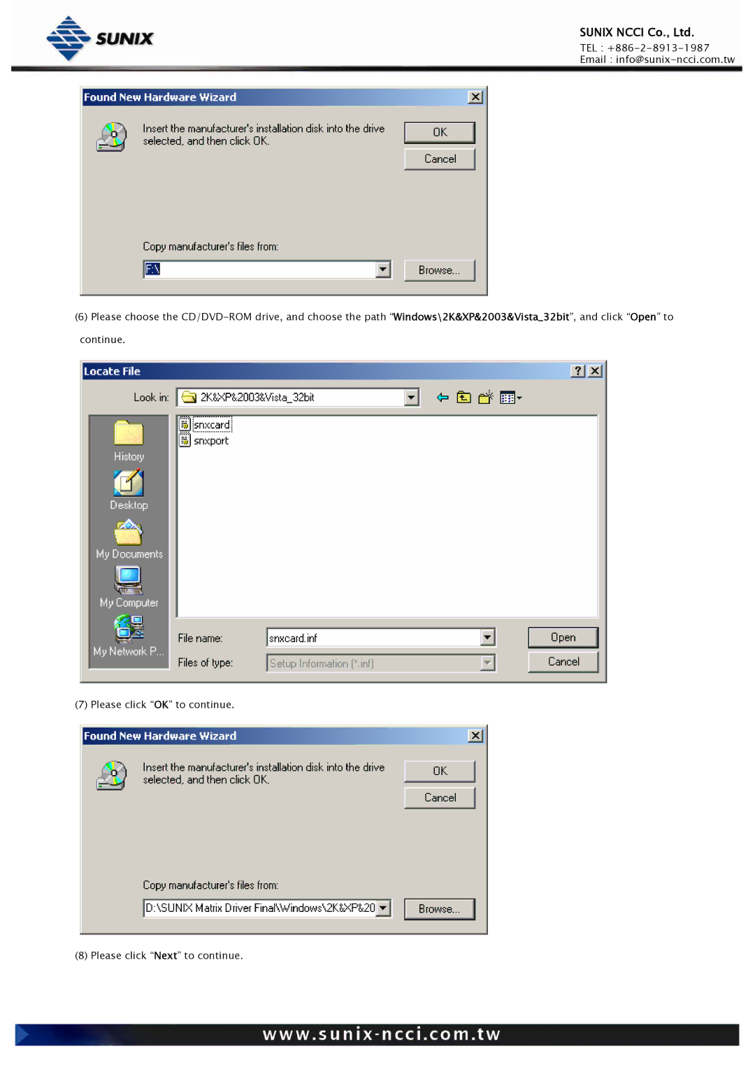 Sunix RS-232/422/485, Universal PCI/PCI Express Industrial Multiport Serial Cards user manual 