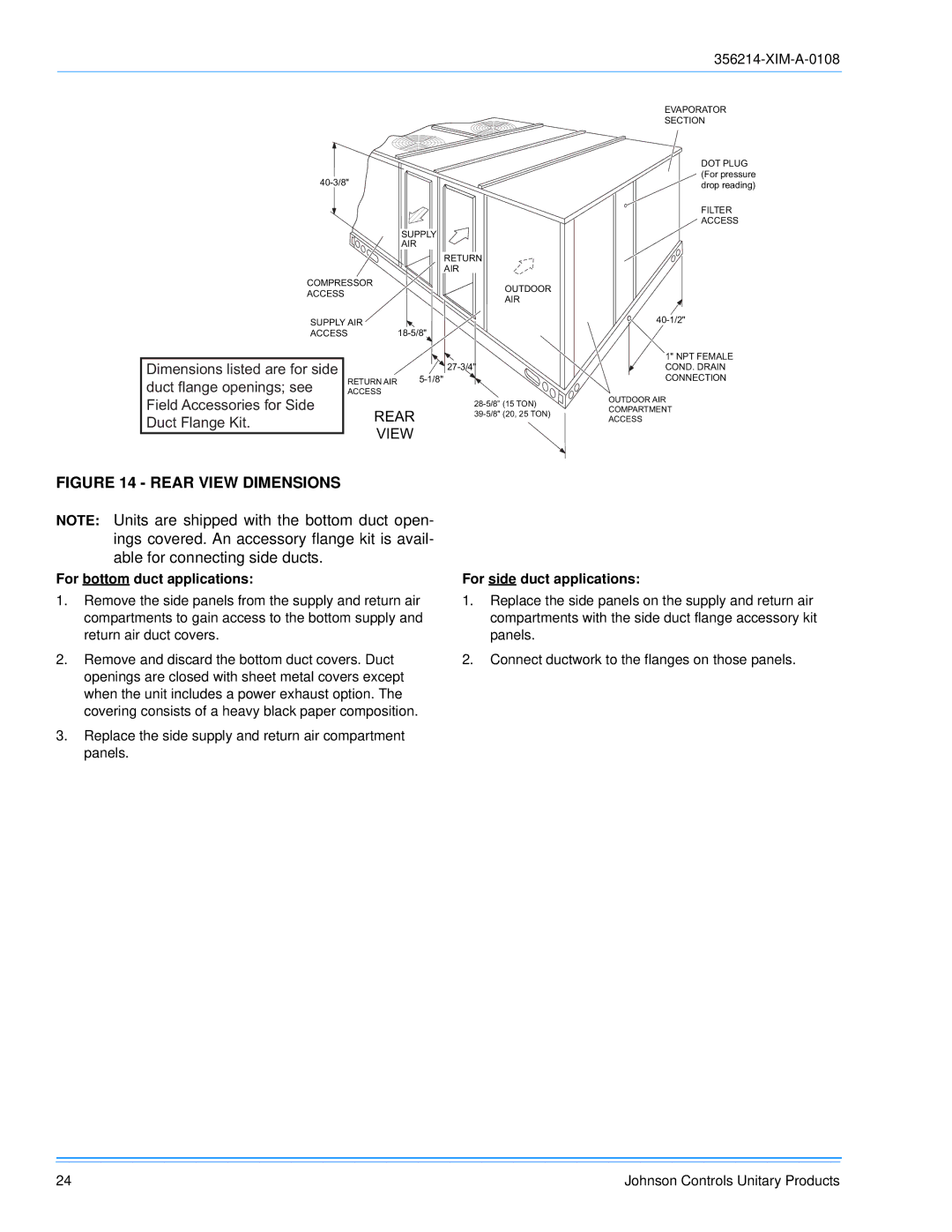 Sunlife Enterprises DM300, DM240, DM180 installation manual Rear View Dimensions 