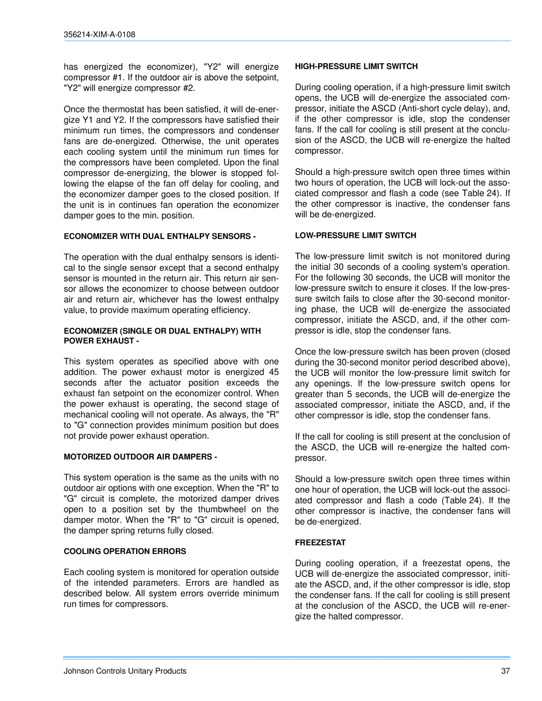 Sunlife Enterprises DM240, DM300, DM180 installation manual LOW-PRESSURE Limit Switch 