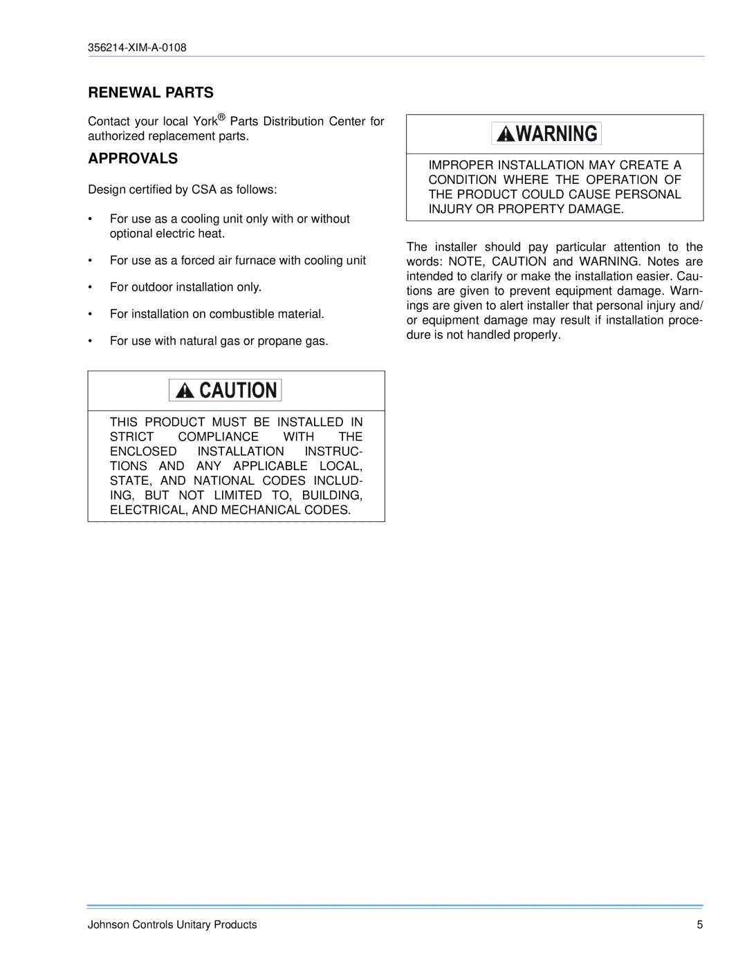 Sunlife Enterprises DM180, DM300, DM240 installation manual Renewal Parts, Approvals 