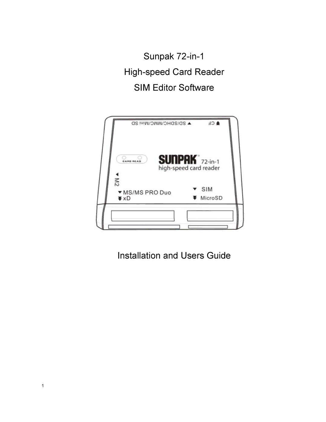 Sunpak ALLIN1-CR-BK manual 