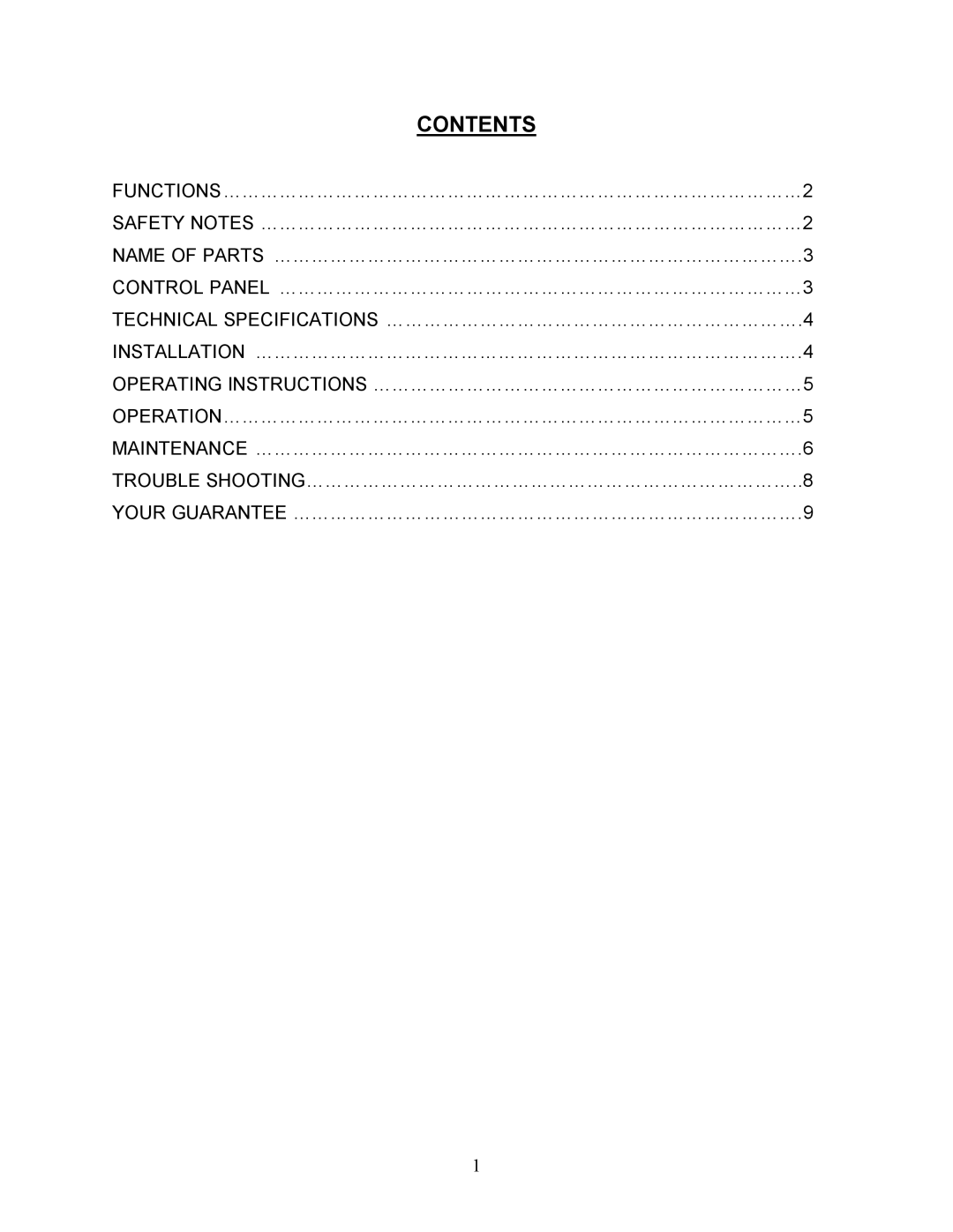 Sunpentown Intl AND 60E, SD 30E, 40E manual Contents 