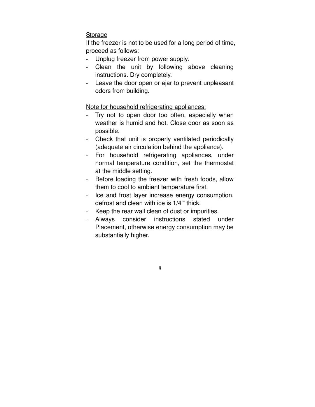 Sunpentown Intl UF-150W, UF-150SS user manual 