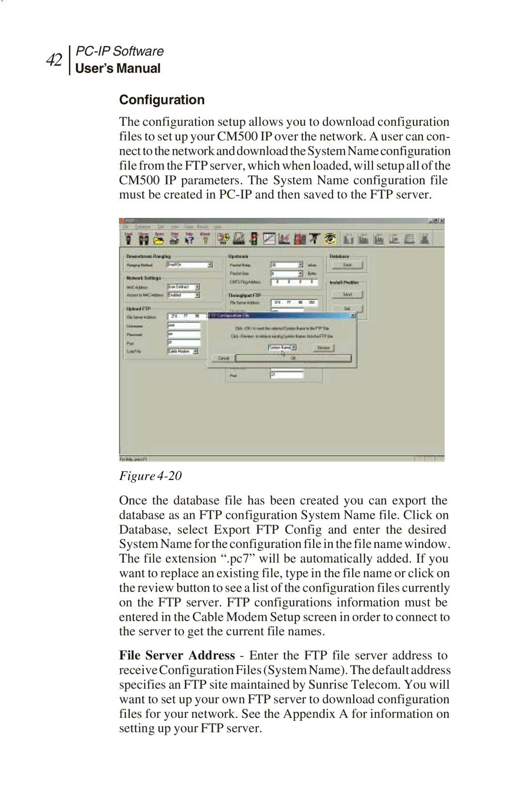 Sunrise Global CM100 IP, CM250 IP, and CM500 IP manual User’s Manual Configuration 