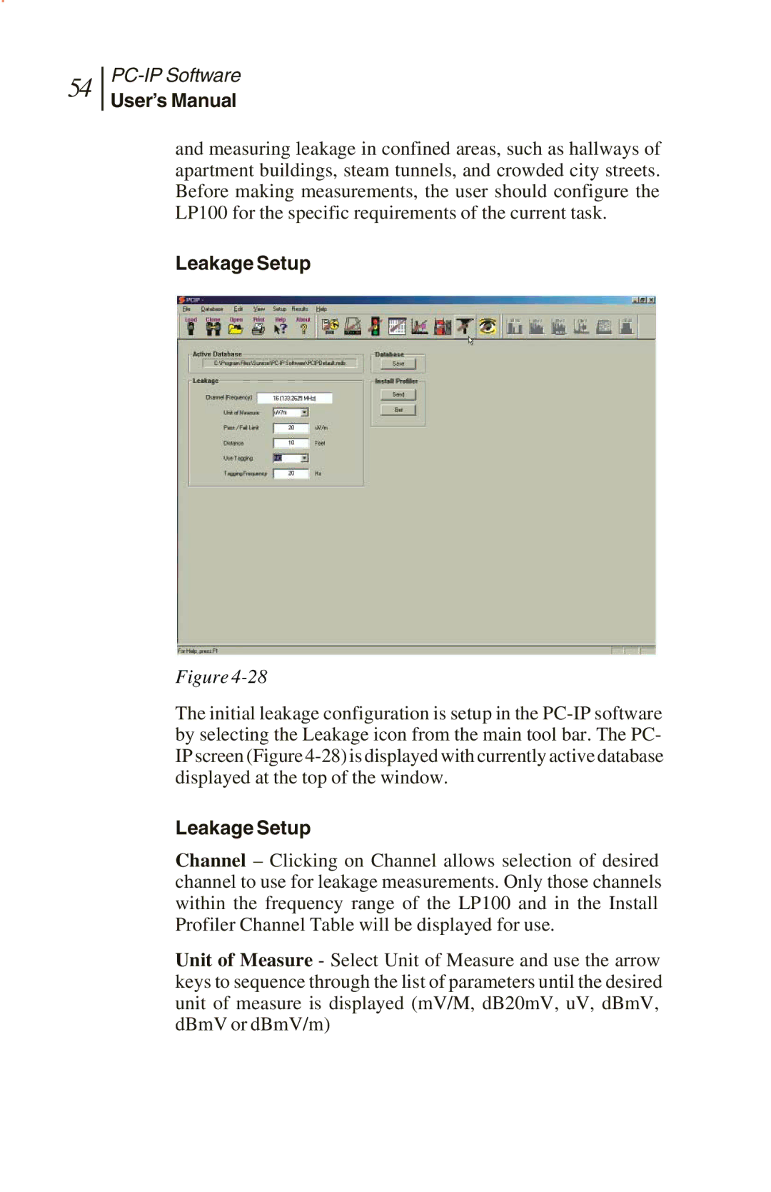 Sunrise Global CM100 IP, CM250 IP, and CM500 IP manual User’s Manual, Leakage Setup 