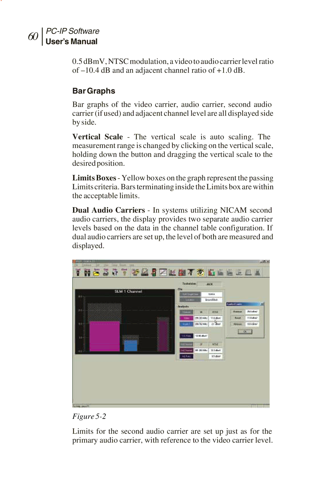 Sunrise Global CM100 IP, CM250 IP, and CM500 IP manual Bar Graphs 