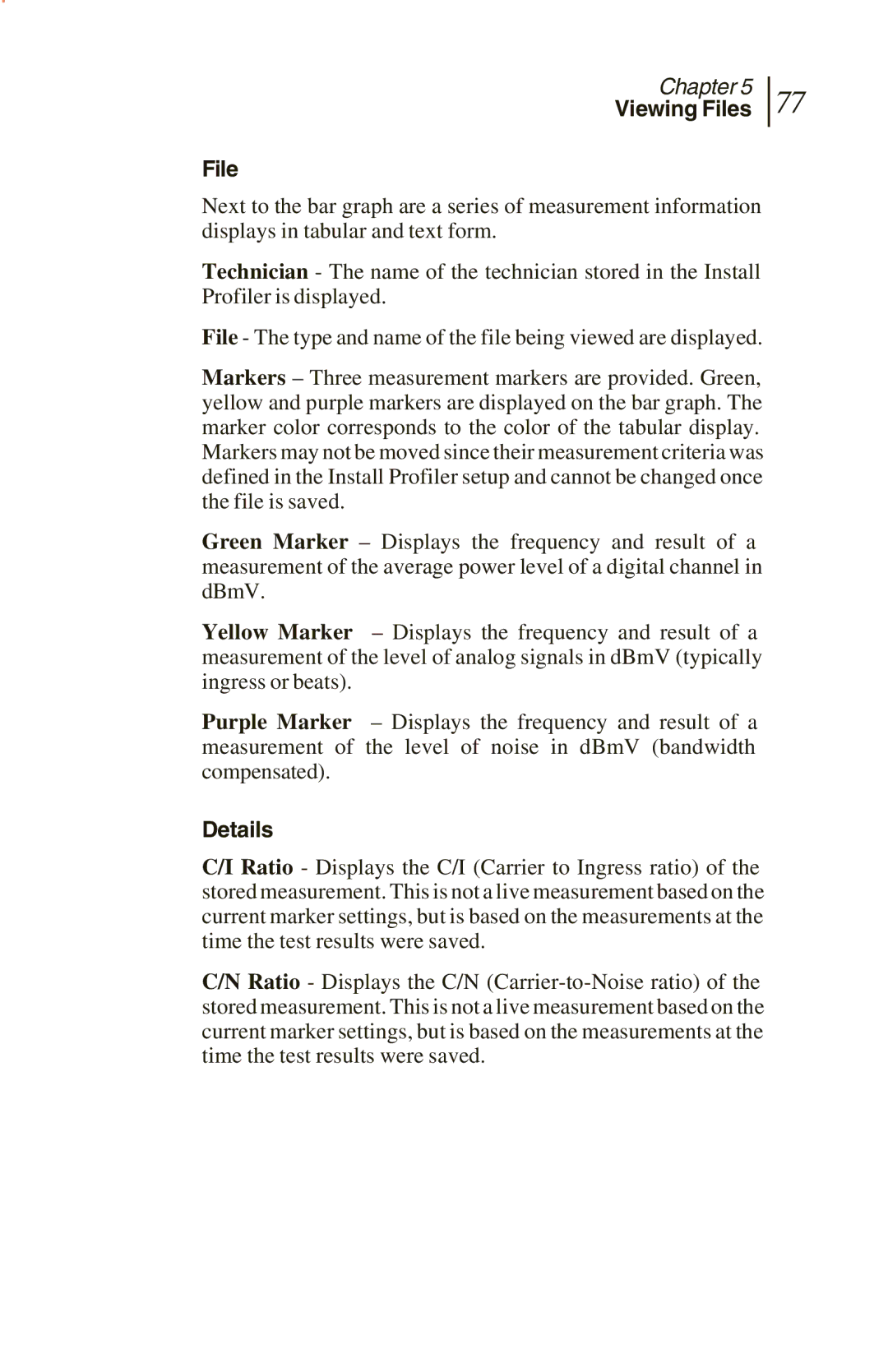 Sunrise Global CM250 IP, CM100 IP, and CM500 IP manual Details 