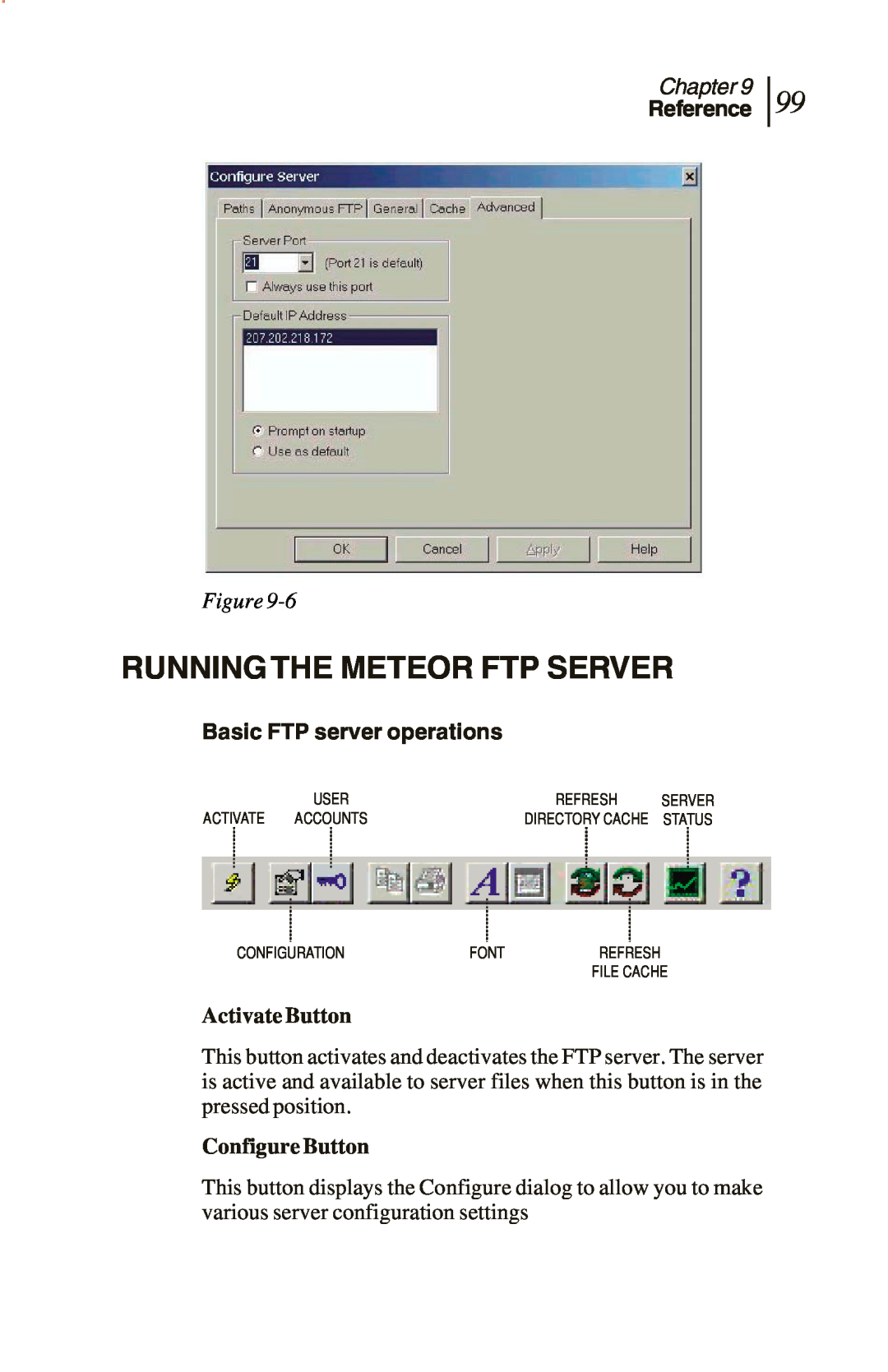 Sunrise Global CM100 IP, CM250 IP Running The Meteor Ftp Server, Basic FTP server operations, Chapter, Reference, Figure 