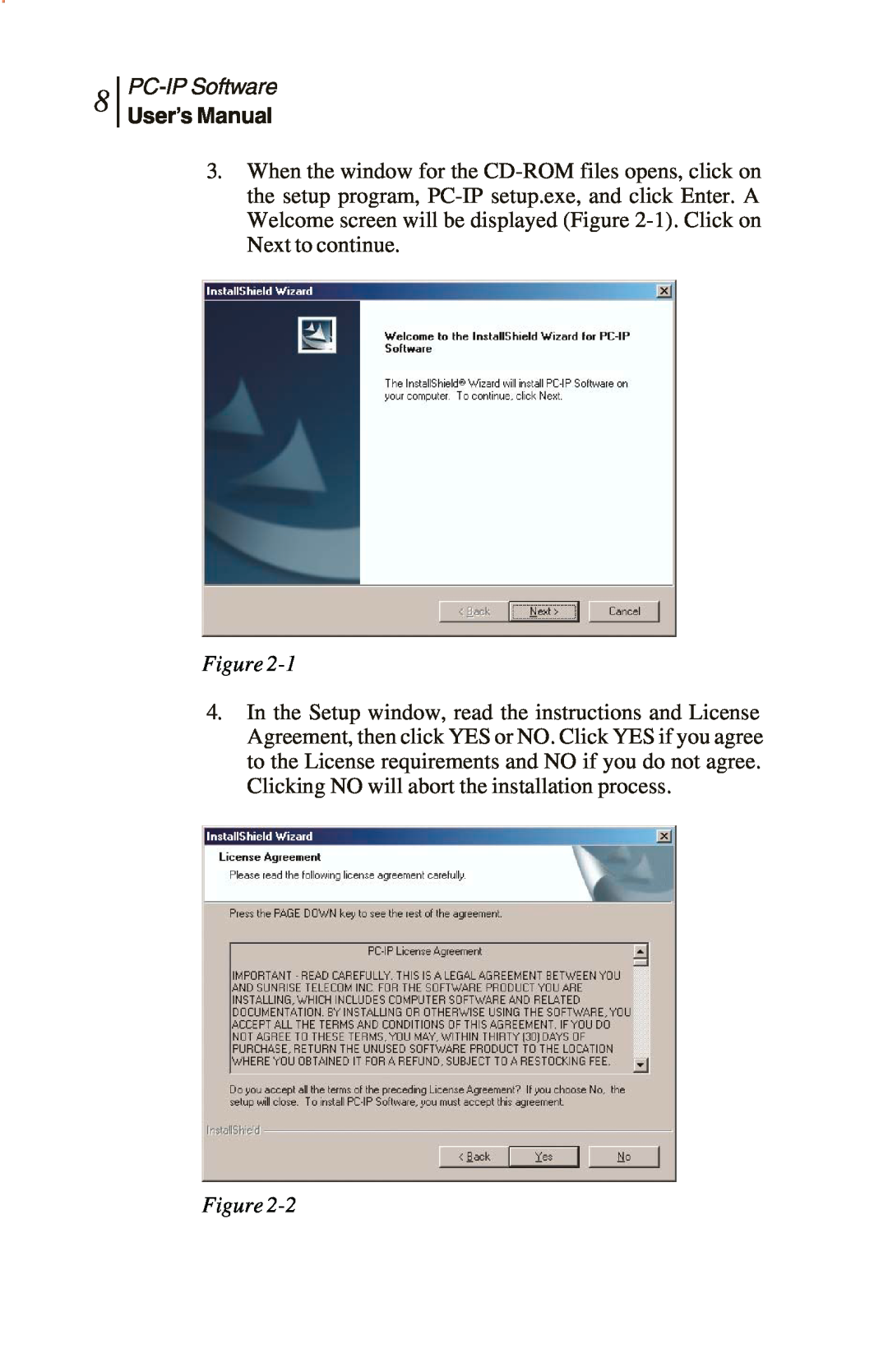Sunrise Global CM250 IP, CM100 IP, and CM500 IP manual Figure, PC-IPSoftware, User’s Manual 
