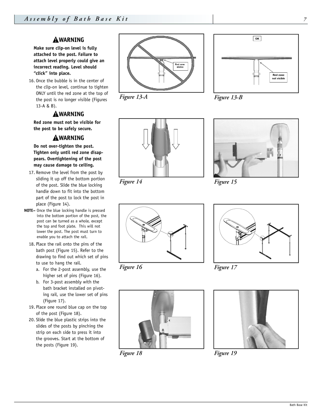 Sunrise Medical 900-0880 instruction manual S e m b l y o f B a t h B a s e K i t 