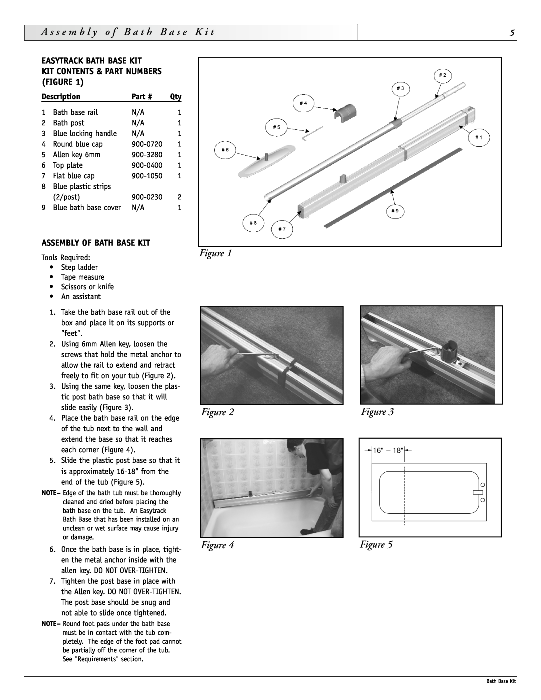 Sunrise Medical 900-0880 instruction manual b l y, a s e, Figure Figure Figure 