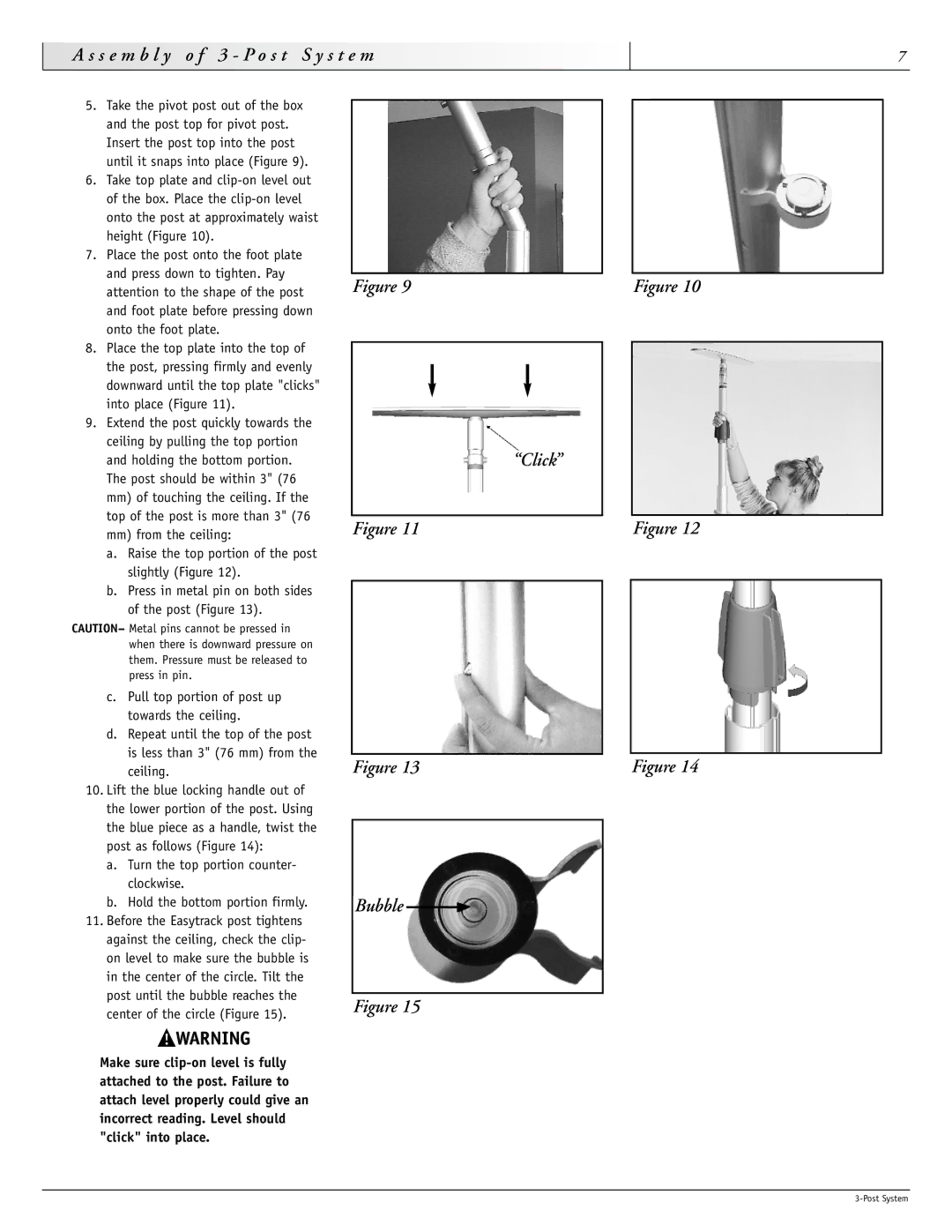 Sunrise Medical 93000 instruction manual Click Bubble 