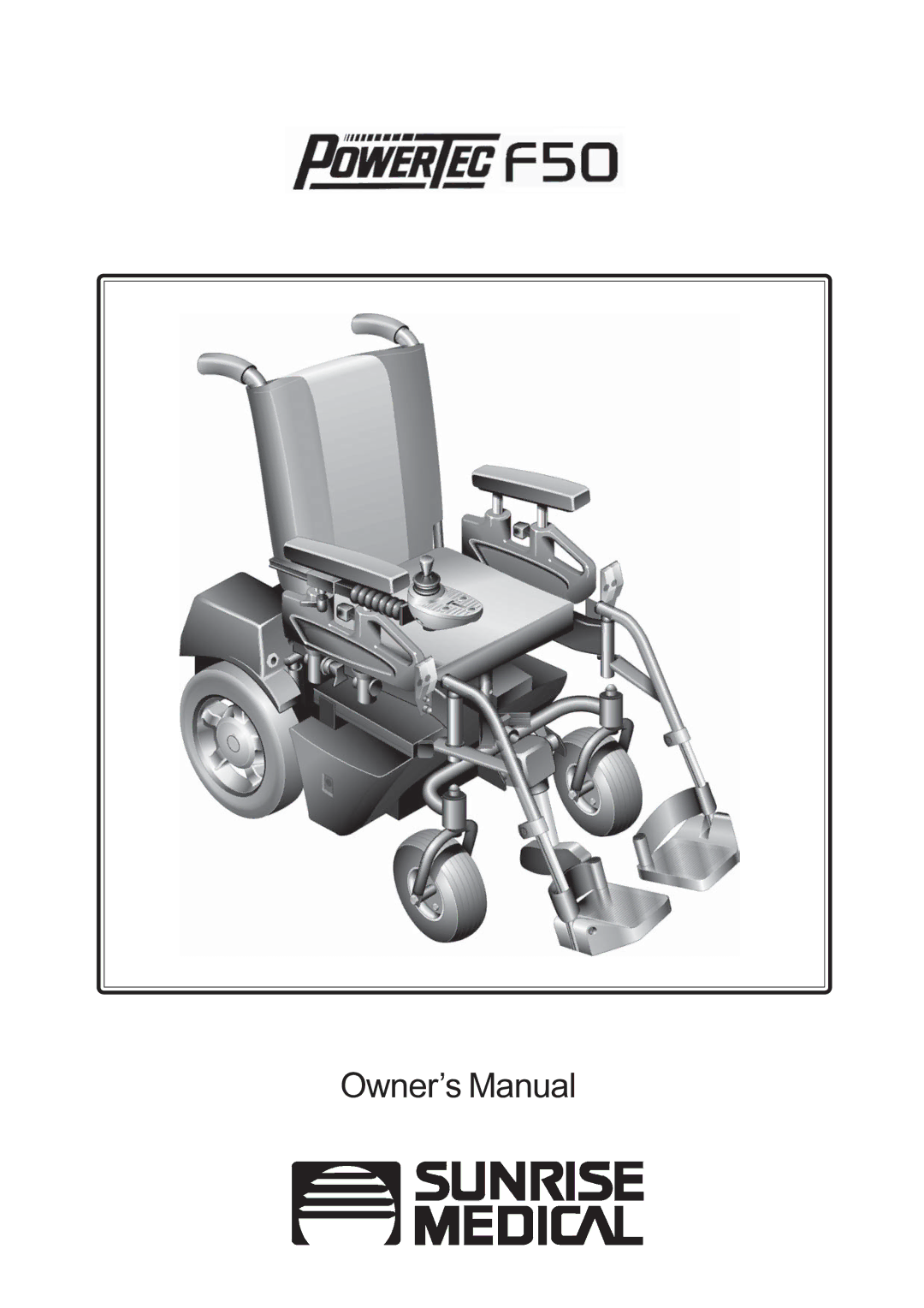 Sunrise Medical F50 owner manual 