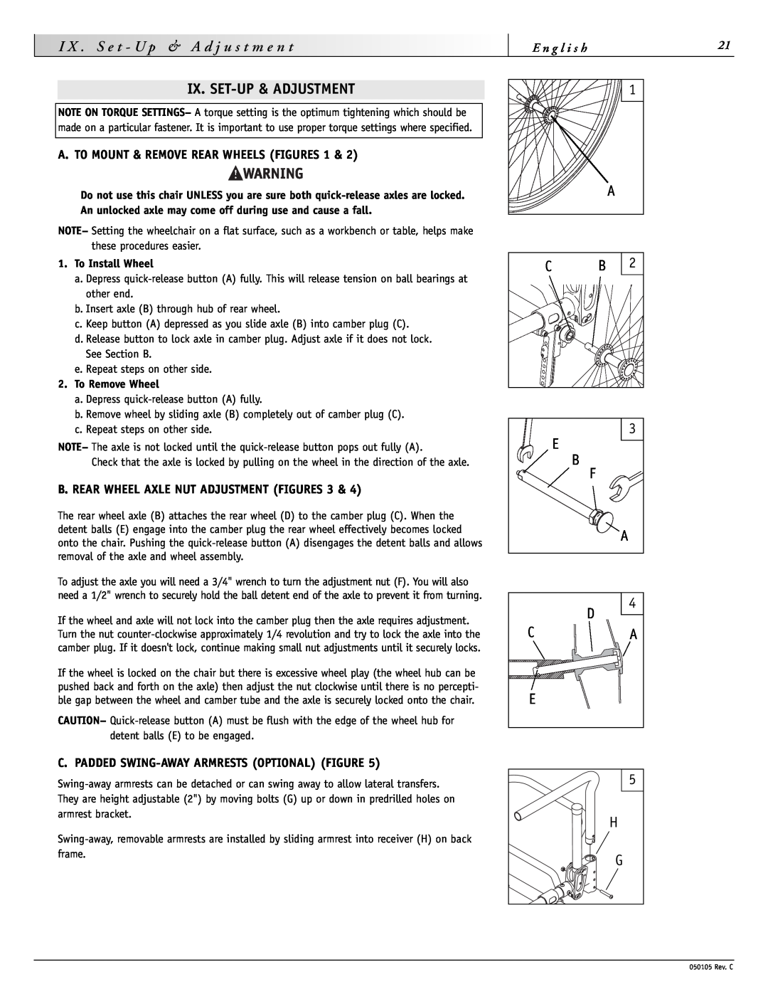 Sunrise Medical GT instruction manual Ix. Set-Up & Adjustment, I X . S e t - U p 