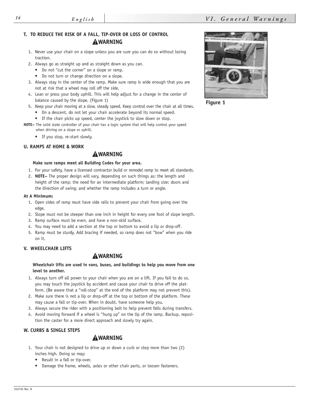 Sunrise Medical M11, F11 To Reduce the Risk of a FALL, TIP-OVER or Loss of Control, Ramps AT Home & Work, Wheelchair Lifts 