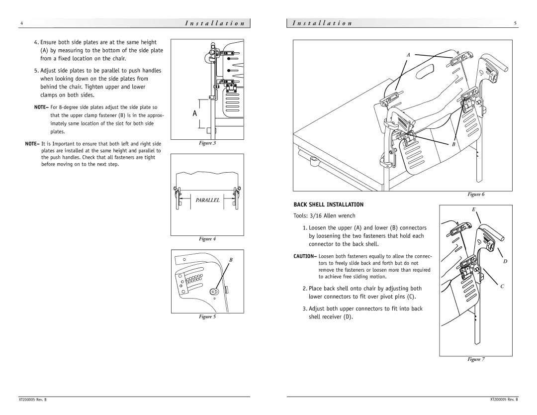 Sunrise Medical None instruction manual Back Shell Installation 