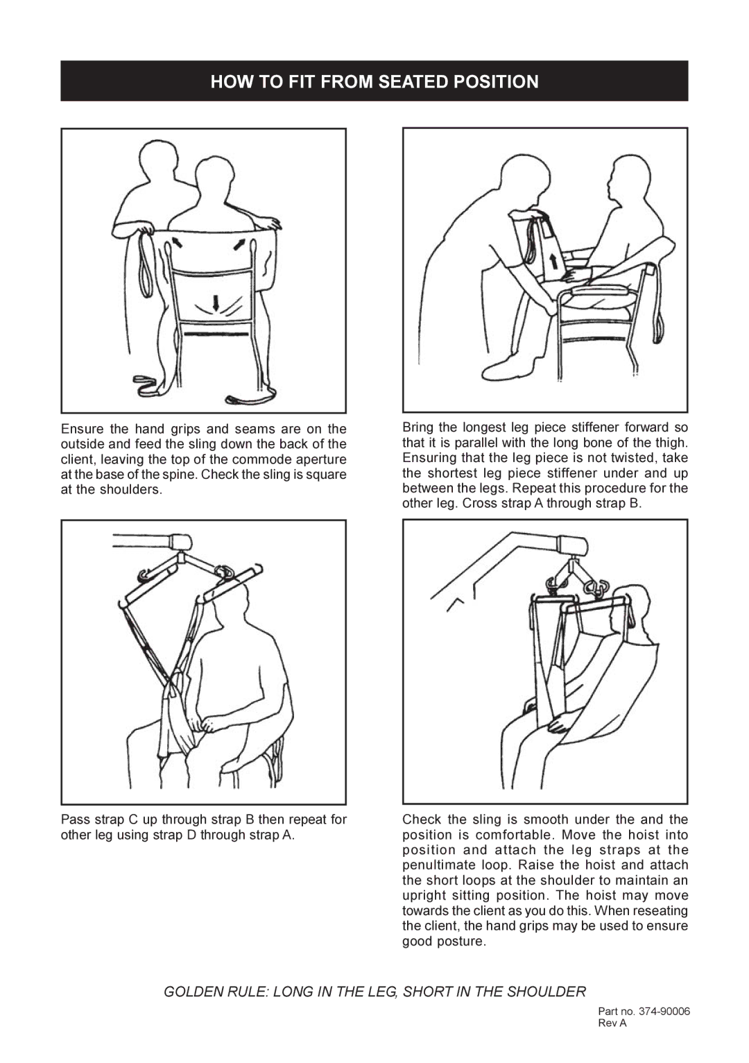 Sunrise Medical Quick Fit technical specifications HOW to FIT from Seated Position 