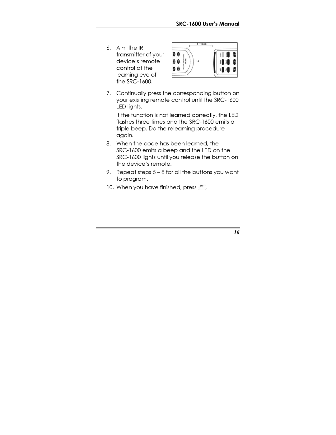 Sunwave Tech manual SRC-1600 User’s Manual 