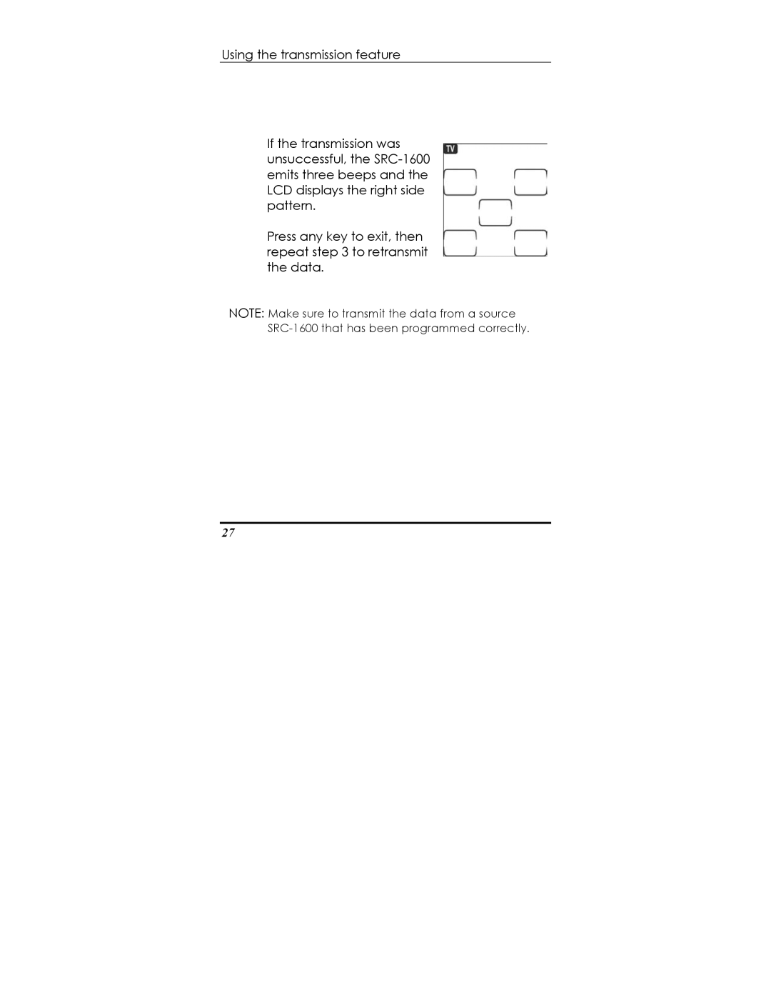 Sunwave Tech SRC-1600 manual 