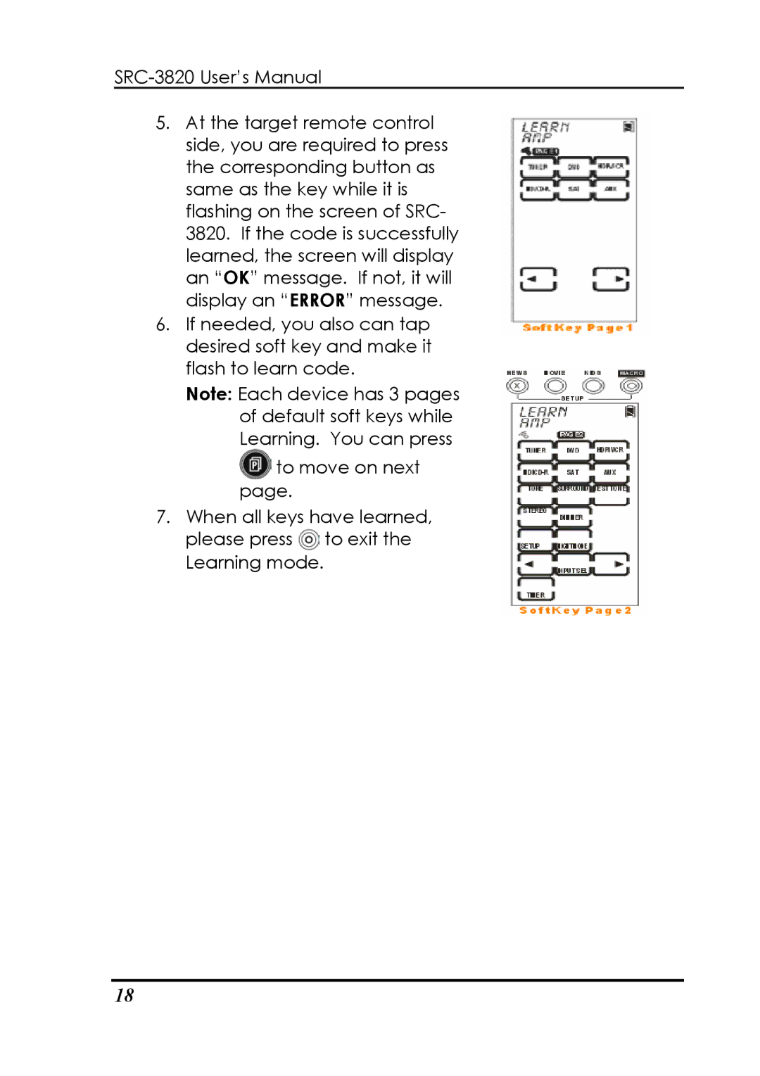 Sunwave Tech SRC-3820 manual 