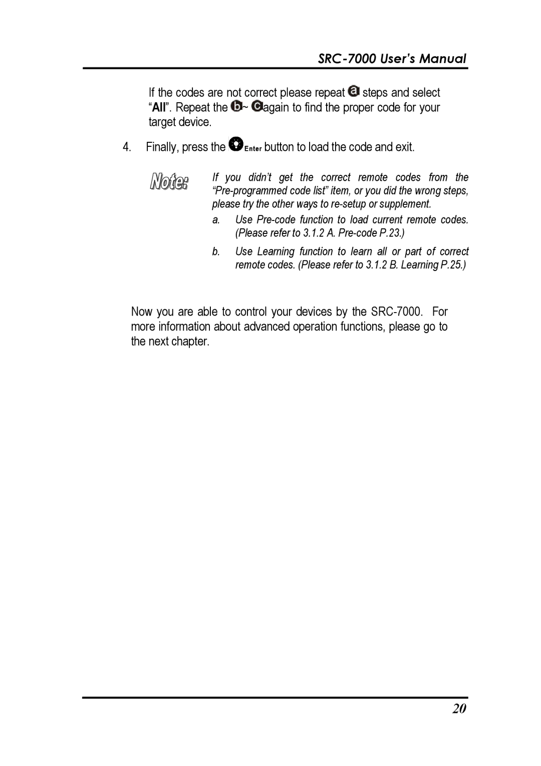 Sunwave Tech manual SRC-7000 User’s Manual 