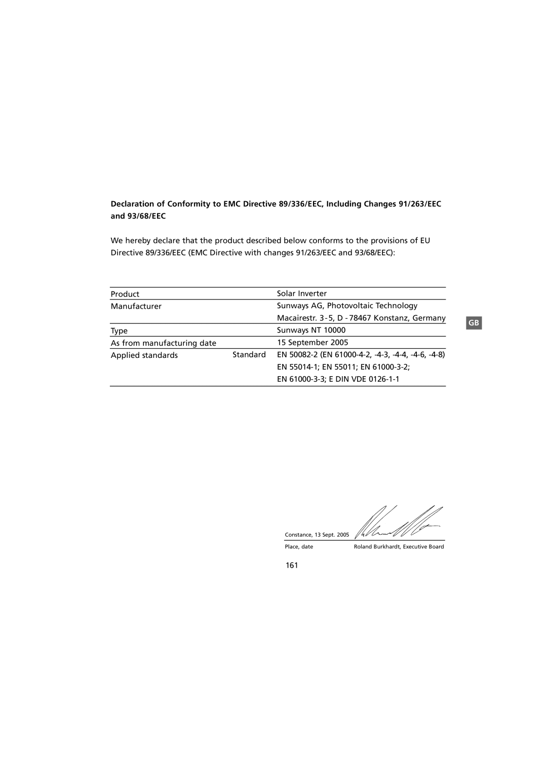 Sunway NT 10000 user manual 161 