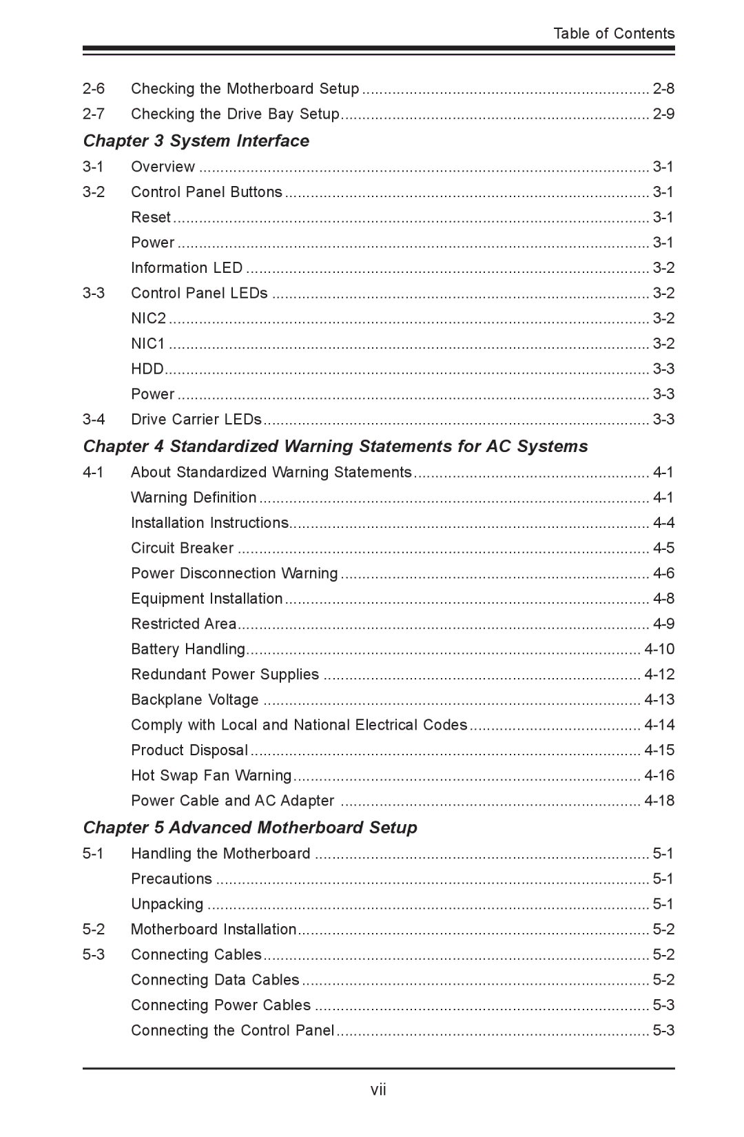 SUPER MICRO Computer 1012G-MTF user manual System Interface 