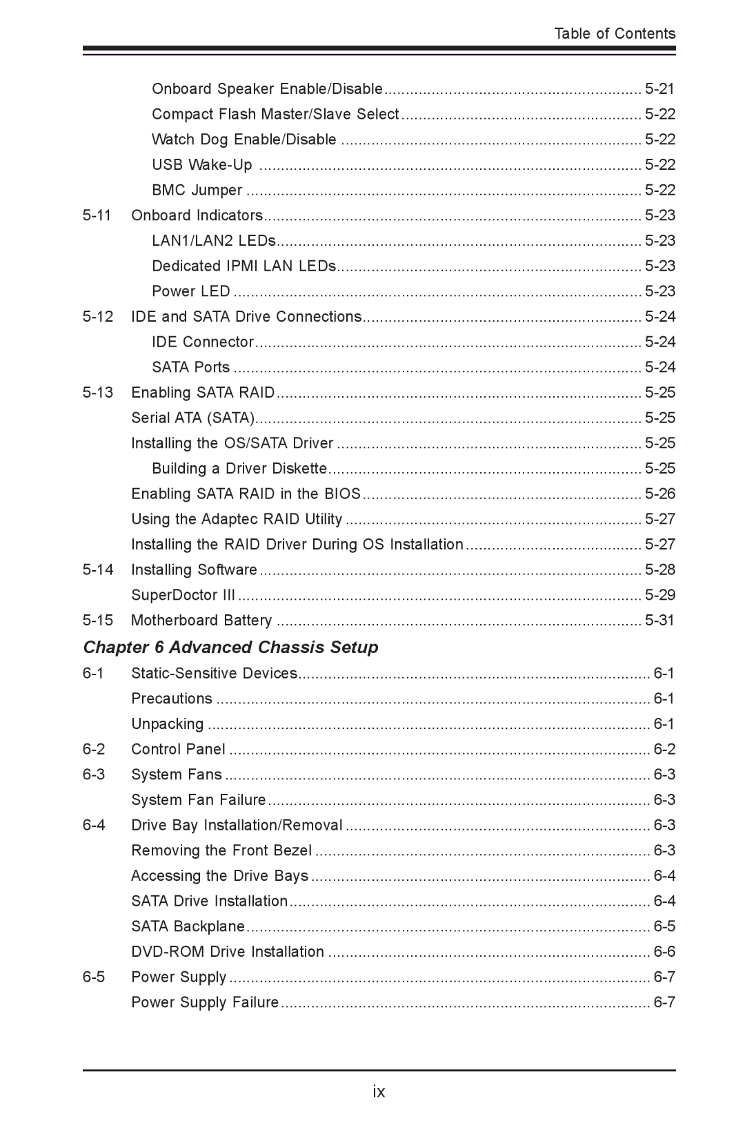 SUPER MICRO Computer 1012G-MTF user manual Advanced Chassis Setup 