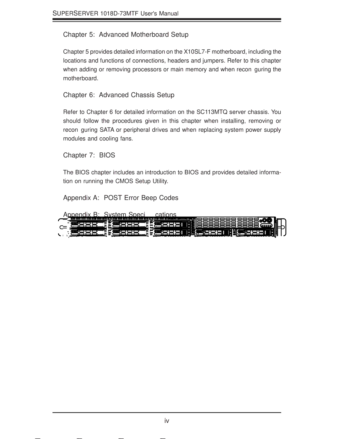 SUPER MICRO Computer 1018D-73MTF user manual Advanced Motherboard Setup 