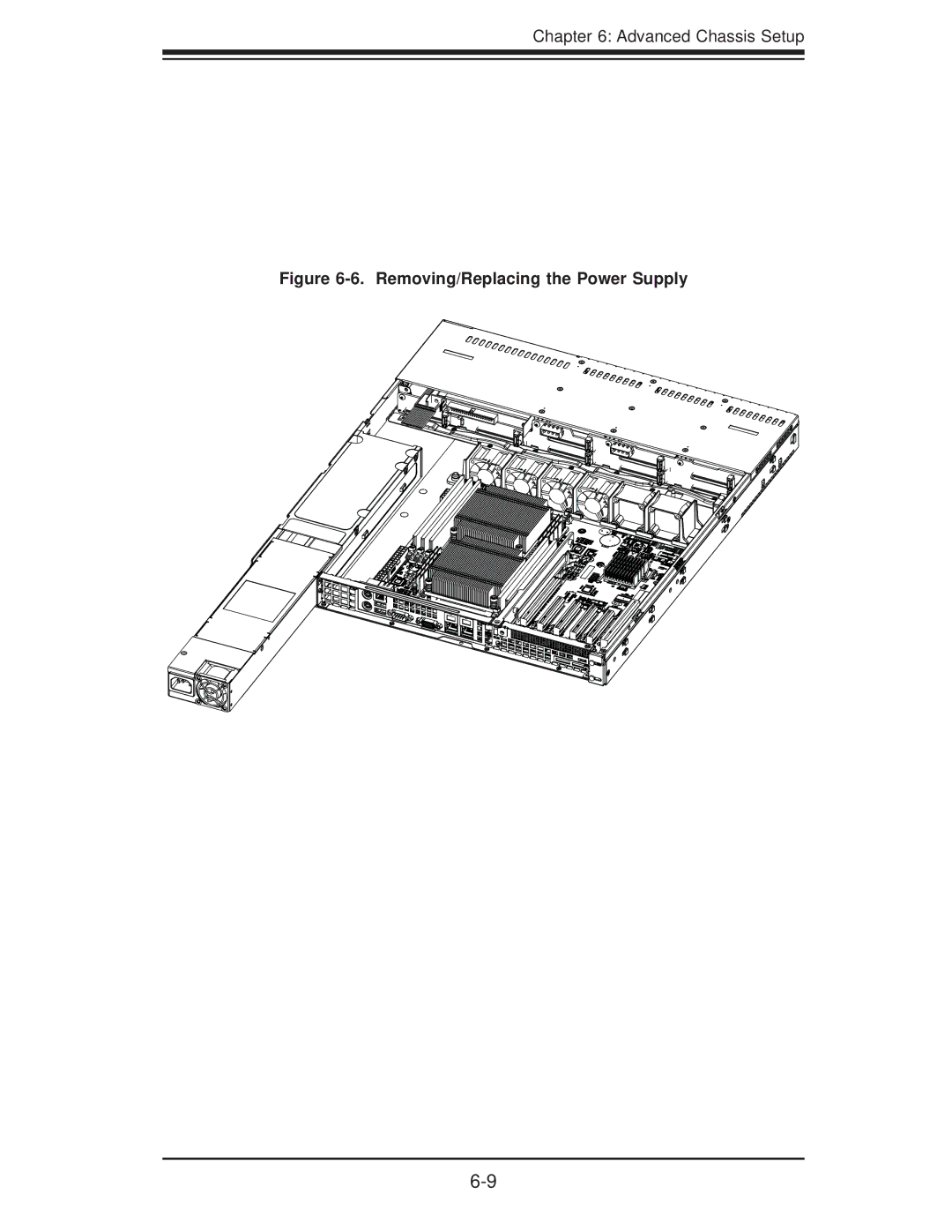 SUPER MICRO Computer 1018D-73MTF user manual Removing/Replacing the Power Supply 