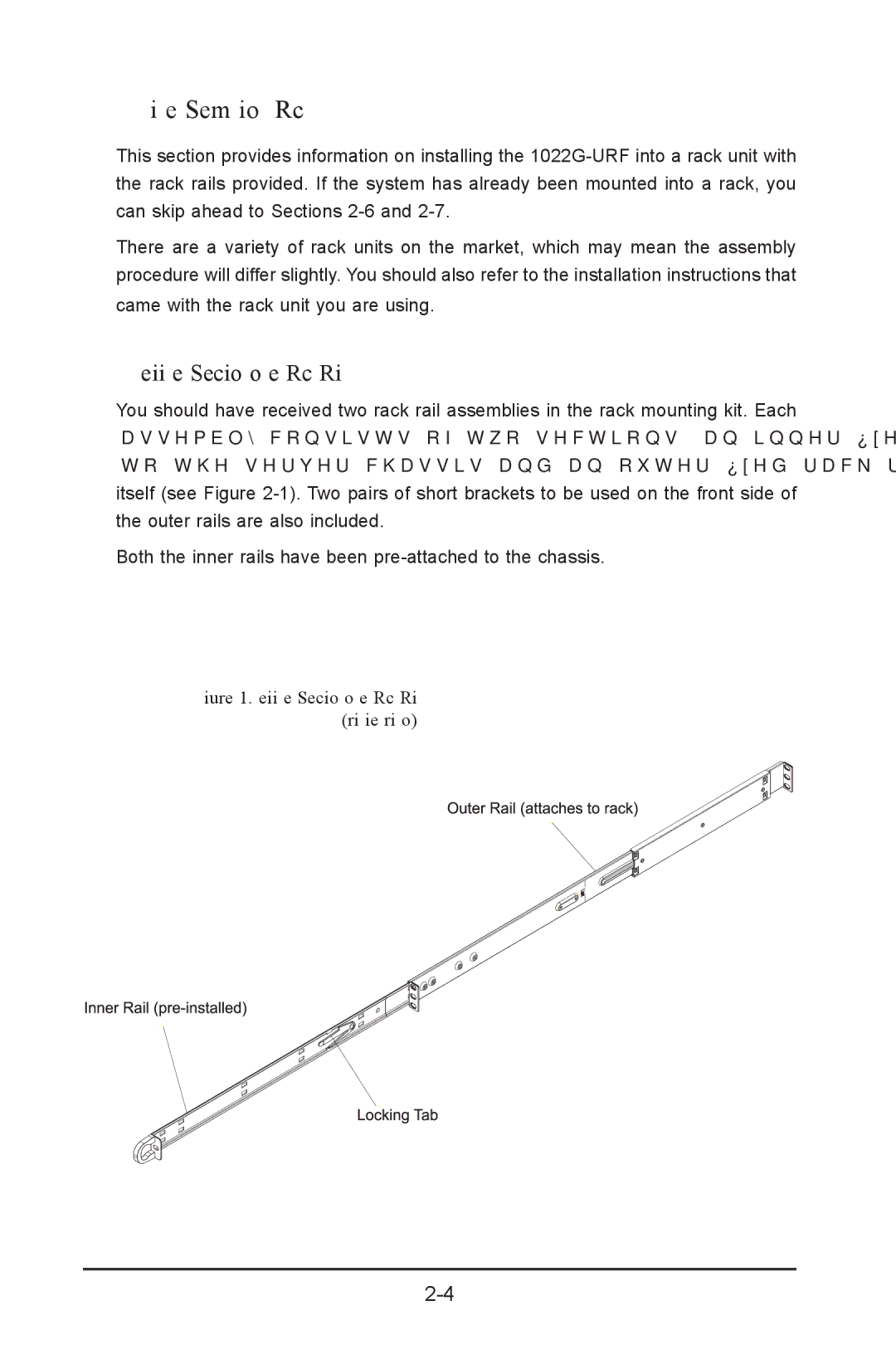 SUPER MICRO Computer 1022G-URF user manual Installing the System into a Rack, Identifying the Sections of the Rack Rails 