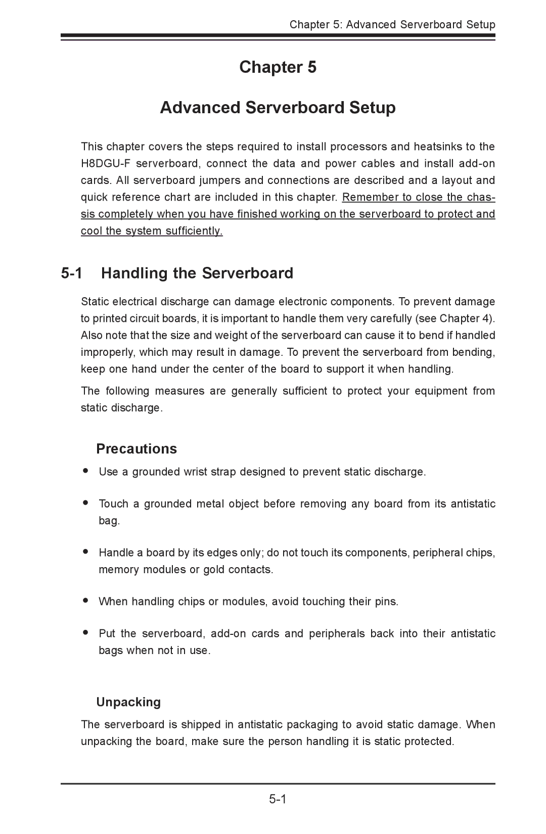 SUPER MICRO Computer 1022G-URF user manual Chapter Advanced Serverboard Setup 