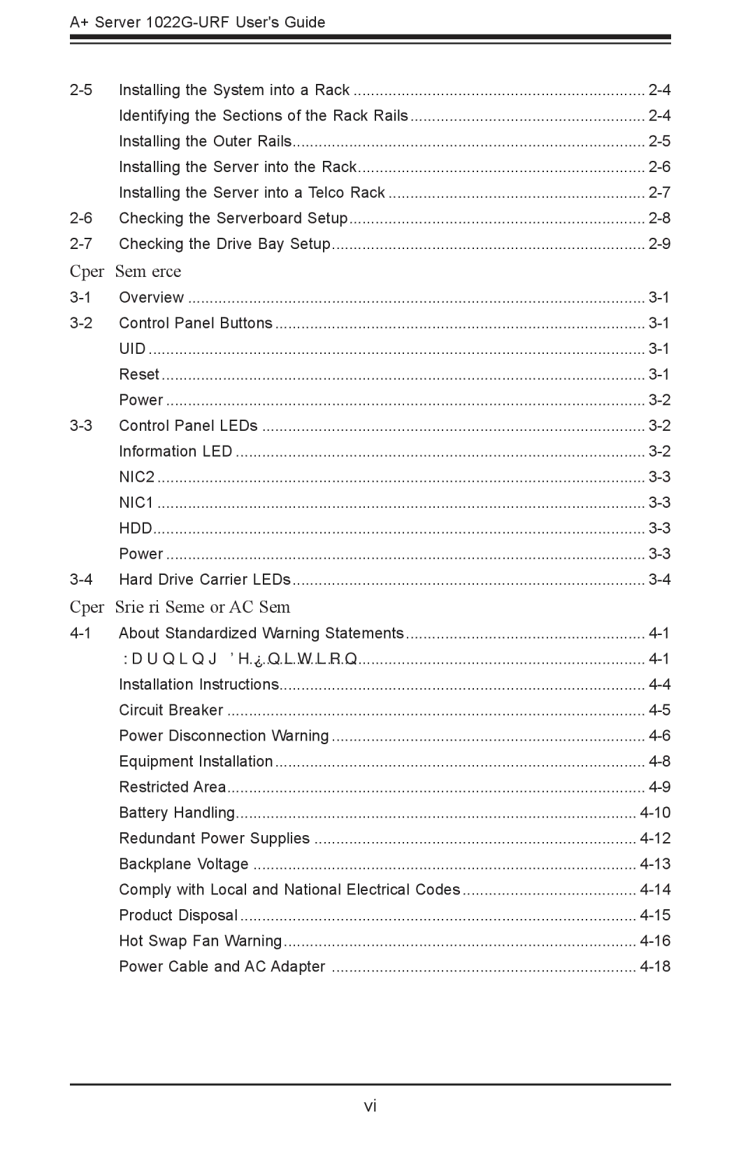 SUPER MICRO Computer 1022G-URF user manual System Interface 