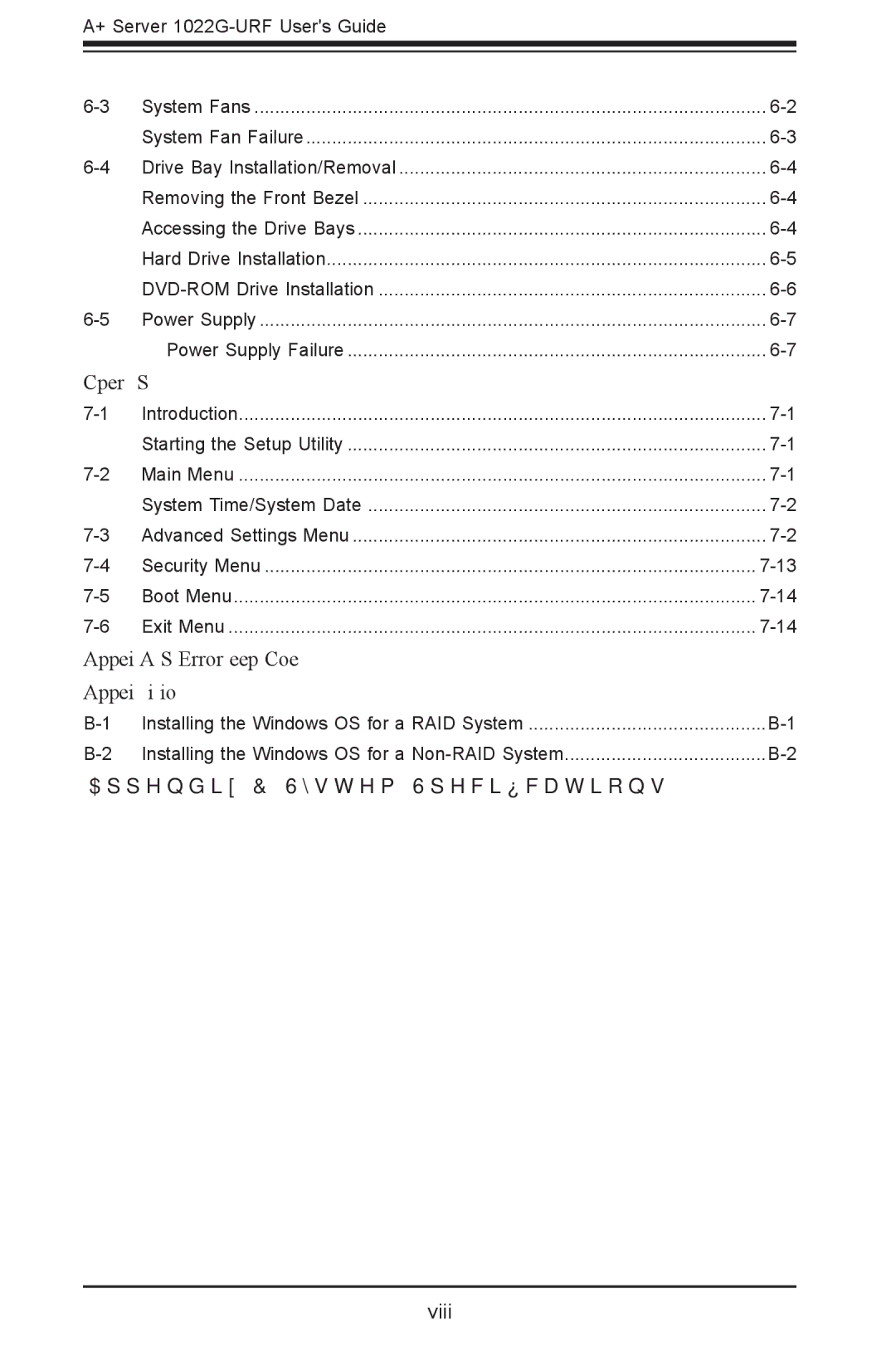 SUPER MICRO Computer 1022G-URF user manual Appendix C System Specifications 