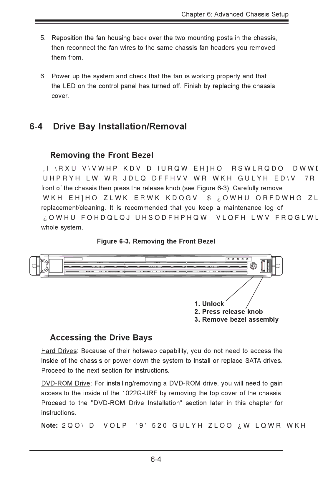 SUPER MICRO Computer 1022G-URF Drive Bay Installation/Removal, Removing the Front Bezel, Accessing the Drive Bays 