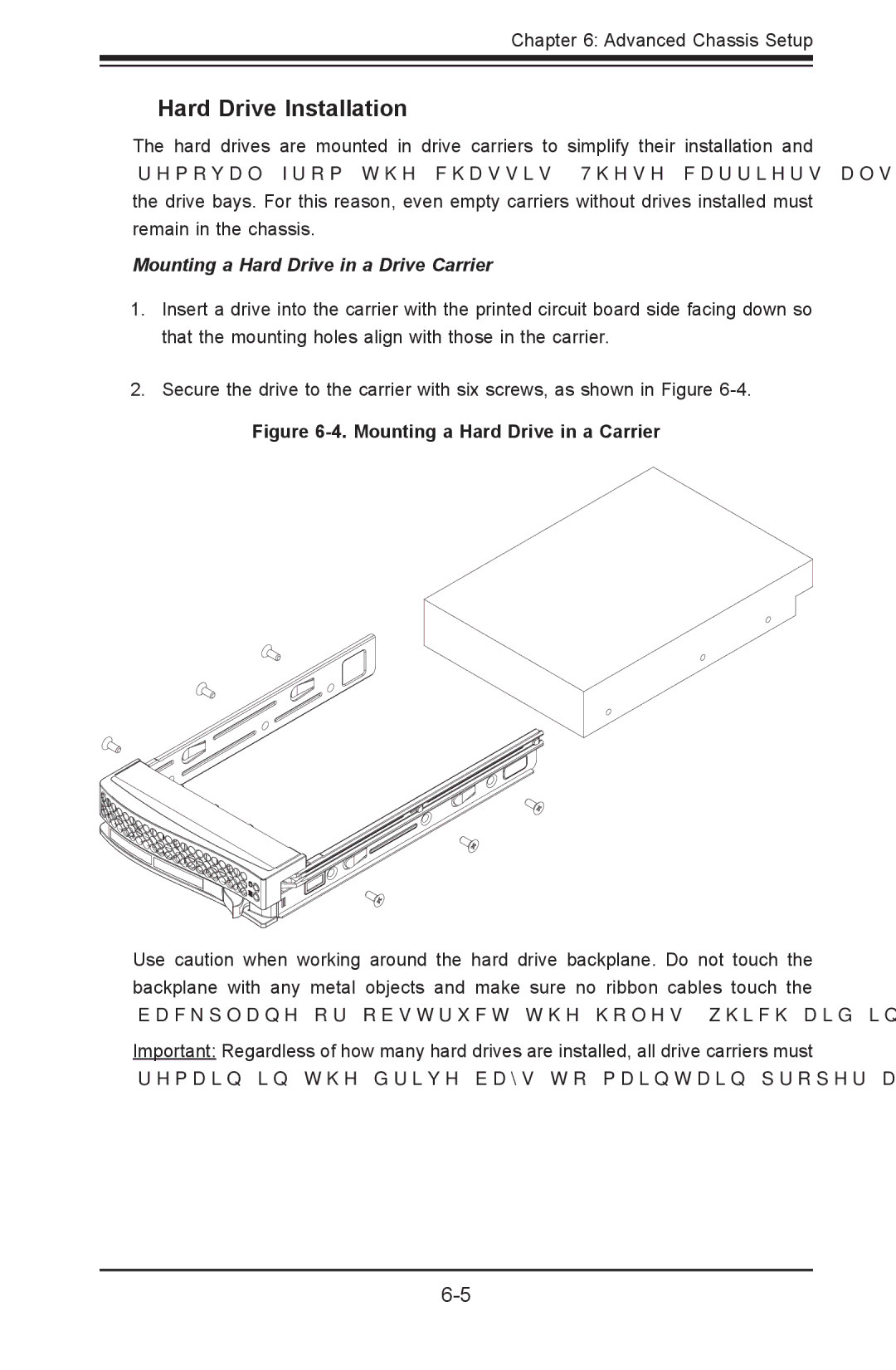 SUPER MICRO Computer 1022G-URF user manual Hard Drive Installation, Mounting a Hard Drive in a Drive Carrier 