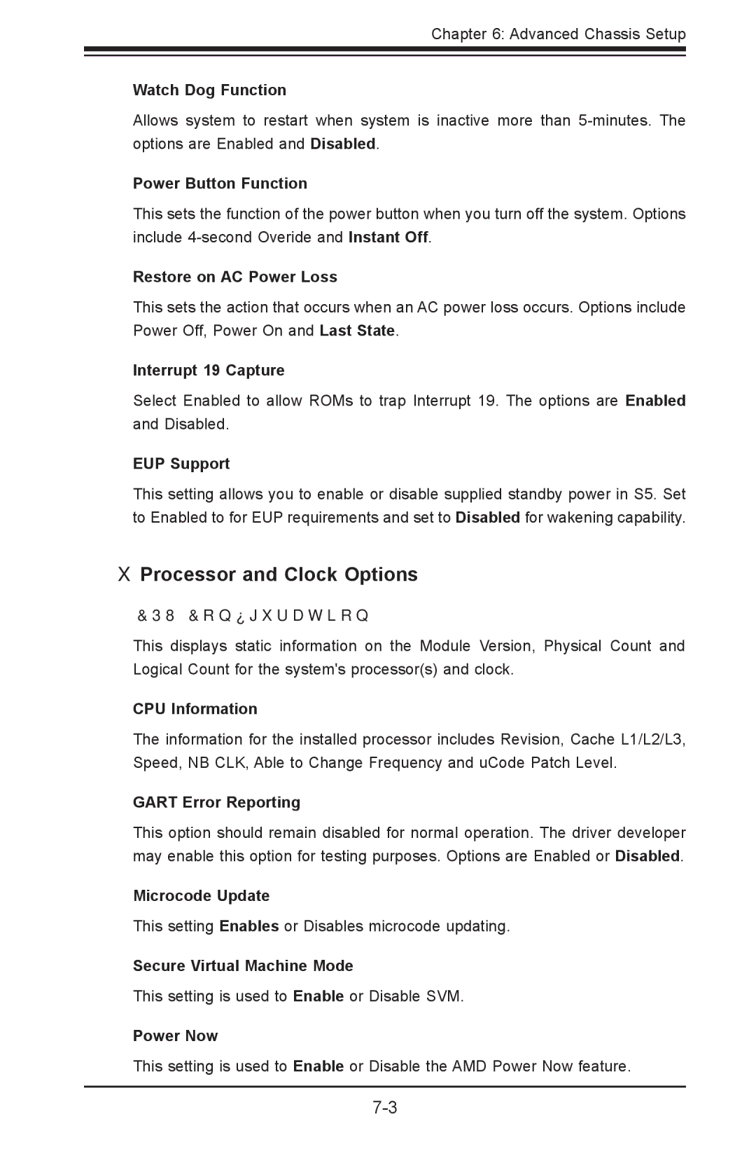 SUPER MICRO Computer 1022G-URF user manual  Processor and Clock Options 