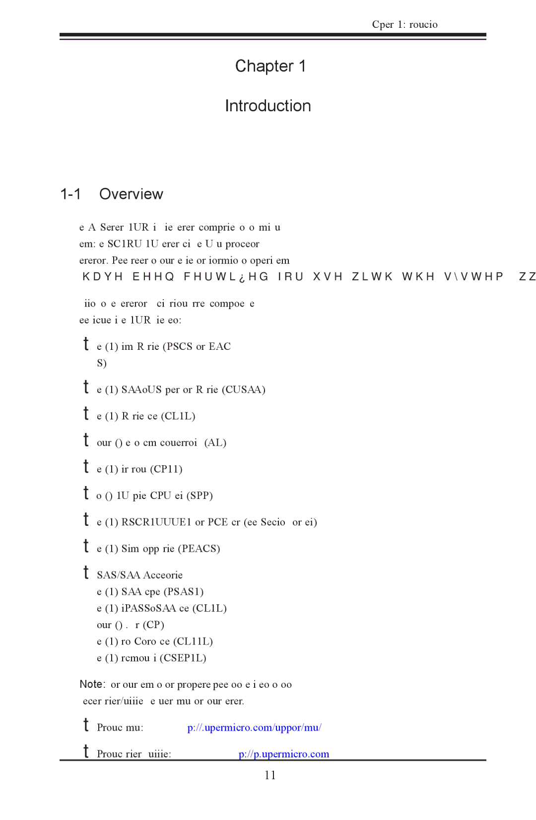 SUPER MICRO Computer 1022G-URF user manual Chapter Introduction, Overview 