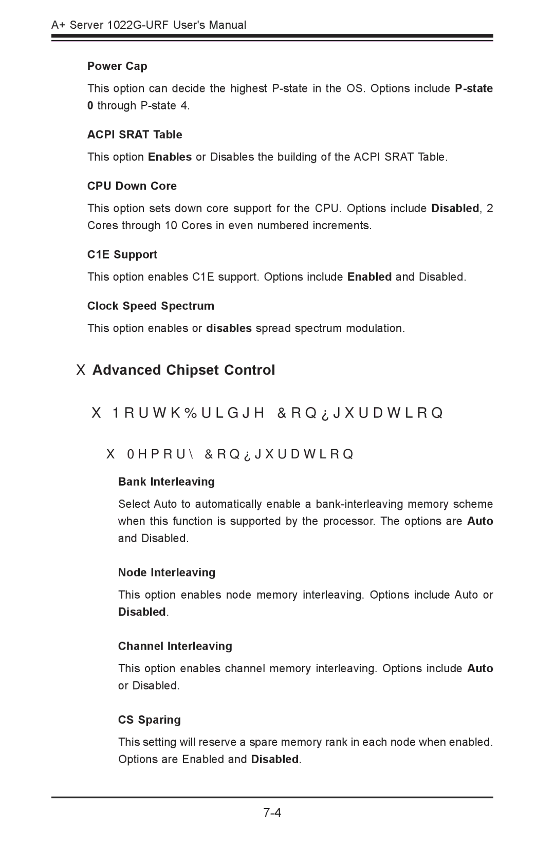 SUPER MICRO Computer 1022G-URF user manual  Advanced Chipset Control  NorthBridge Configuration 