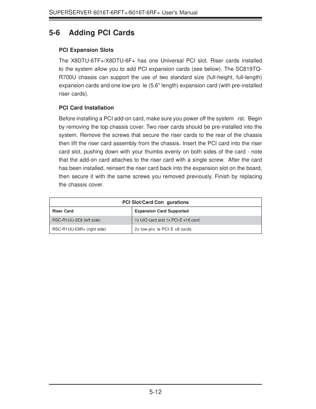 SUPER MICRO Computer 1.0a user manual Adding PCI Cards, PCI Expansion Slots, PCI Card Installation 