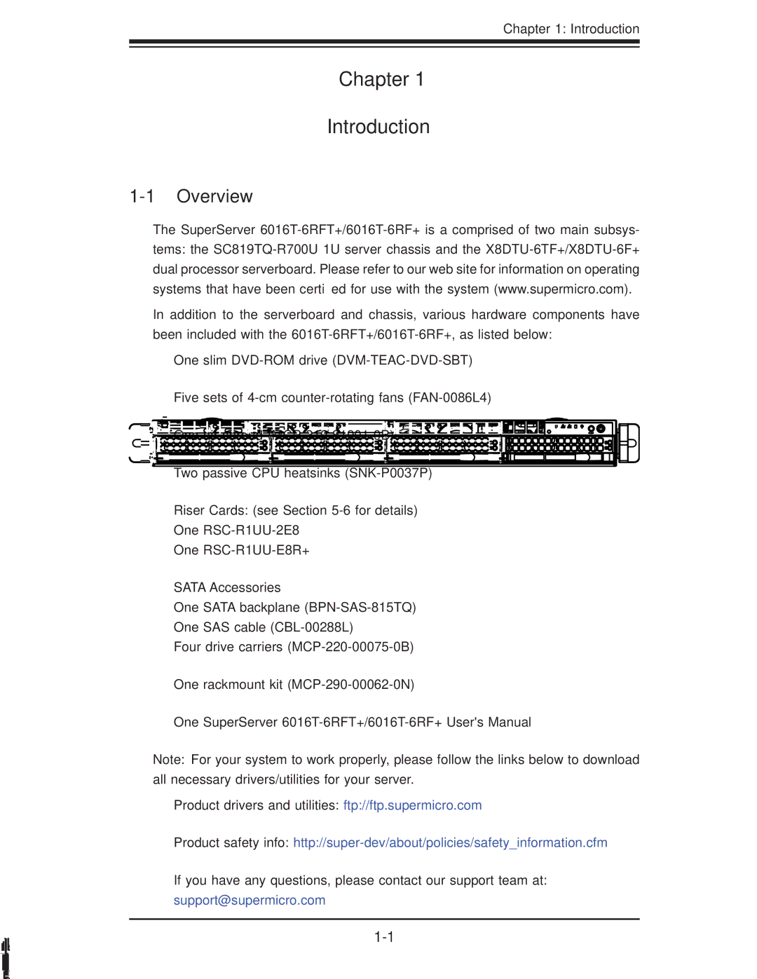 SUPER MICRO Computer 1.0a user manual Chapter Introduction, Overview 