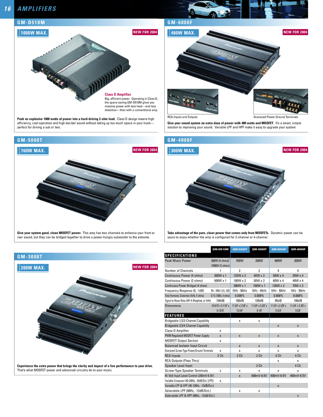 SUPER MICRO Computer 2004 manual M P L I F I E R S 