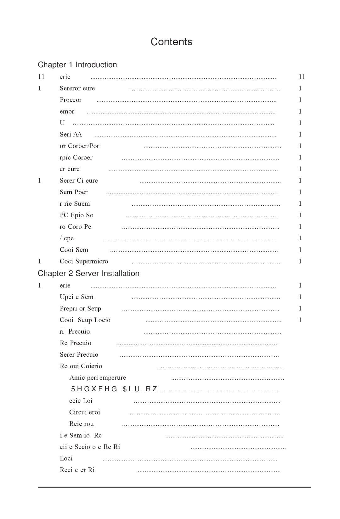 SUPER MICRO Computer 2022G-URF user manual Contents 