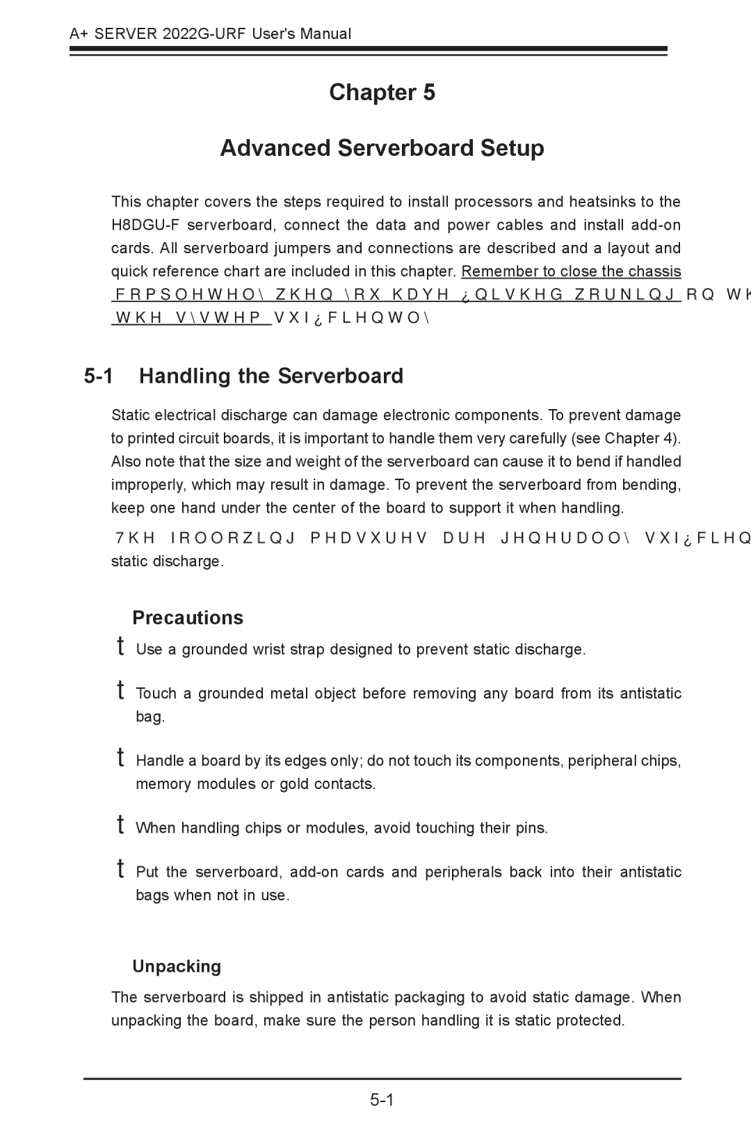 SUPER MICRO Computer 2022G-URF user manual Chapter Advanced Serverboard Setup 